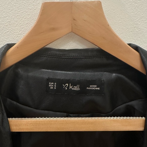 PLT Faux Leather Blazer - Picture 2 of 2